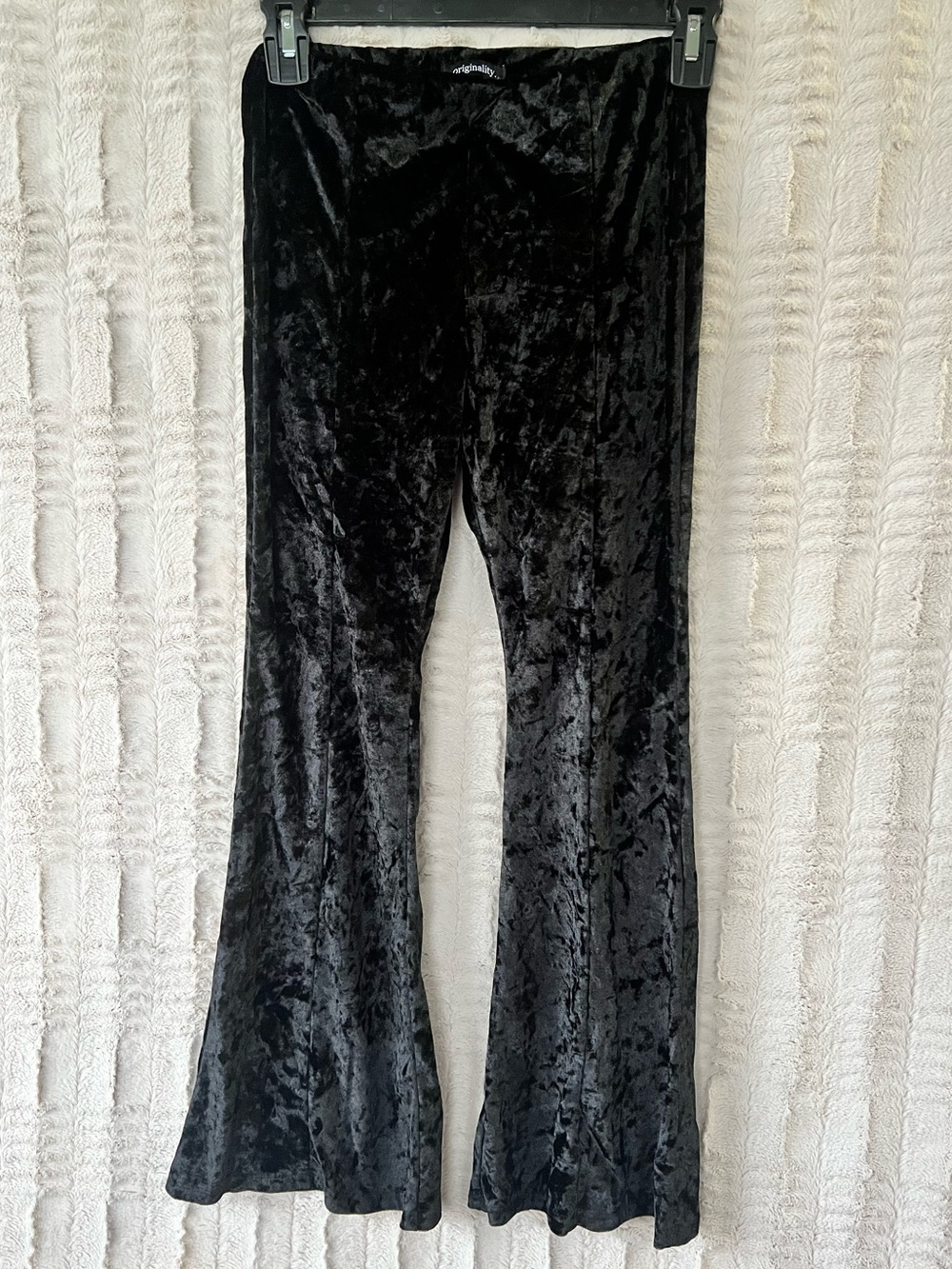 Black Velvet Flare Kids Bottoms